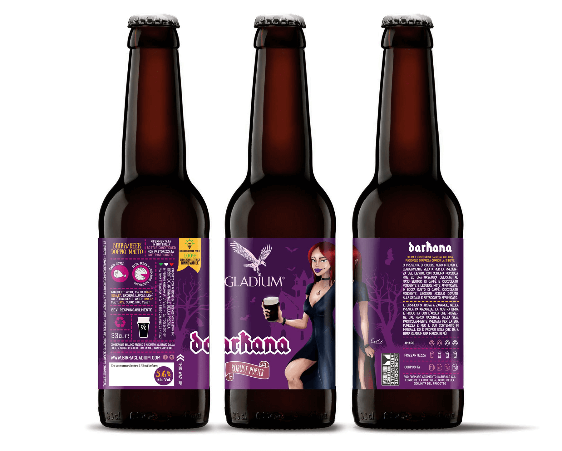 Studio La Regina - Birra Gladium 33 cl darkana