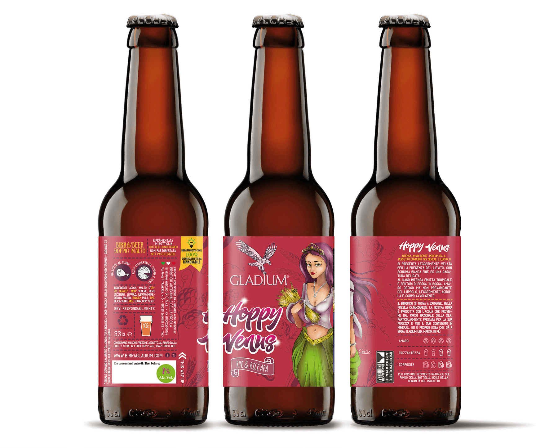 Studio La Regina - Birra Gladium 33 cl hoppy venus