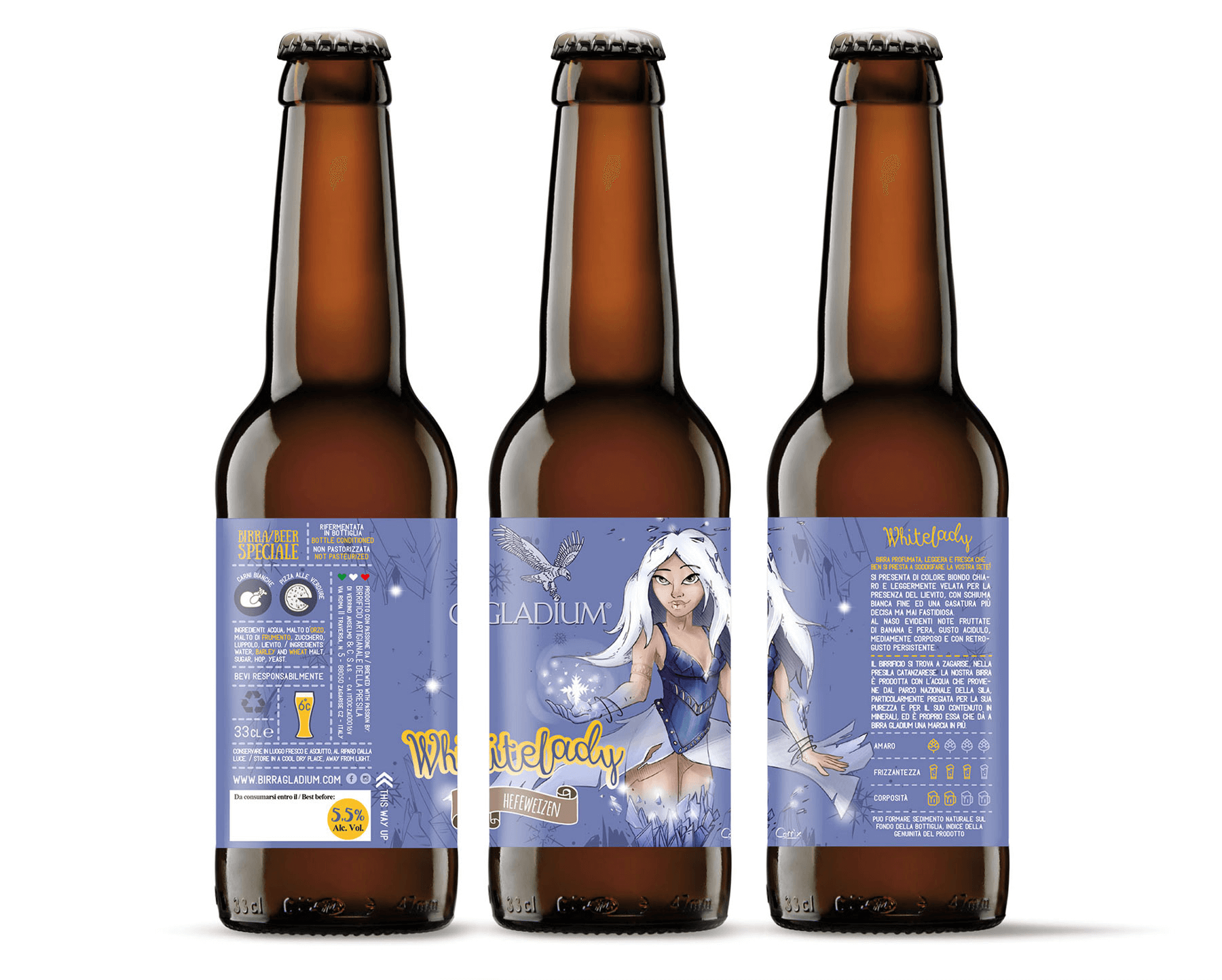 Studio La Regina - Birra Gladium 33 cl whitelady