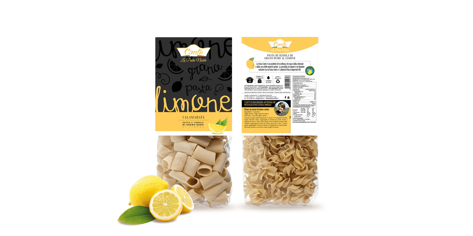 Studio La Regina - pasta aromatizzata Conte al limone