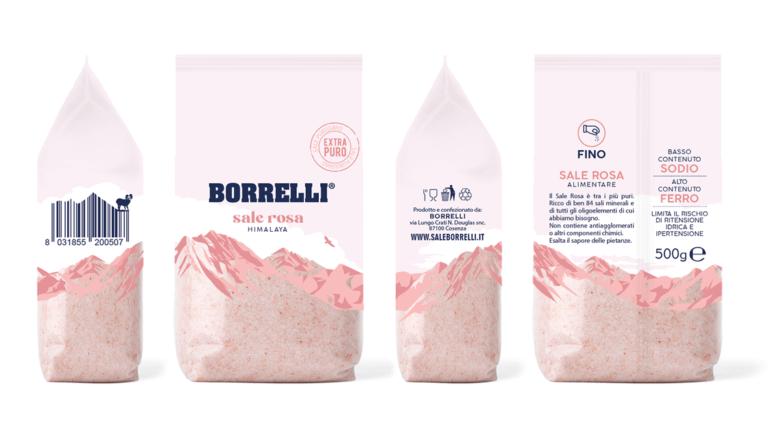 Il packaging di sale rosa Borrelli selezionato da Packaging of the World