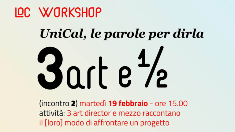 Studio La Regina - workshop "3art e mezzo"