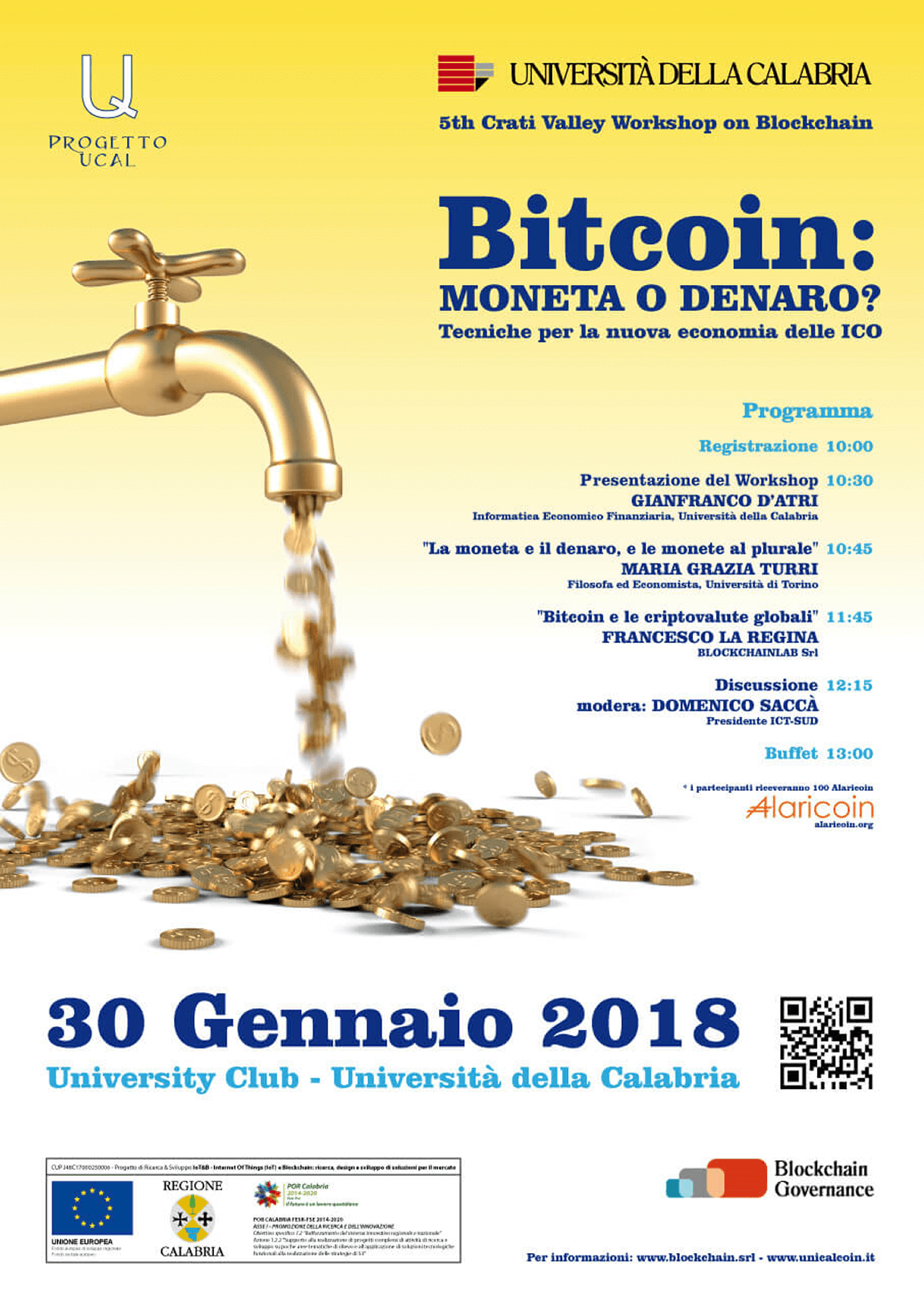 Studio La Regina - workshop "Bitcoin: moneta o denaro? Tecniche per la nuova economia delle ICO"