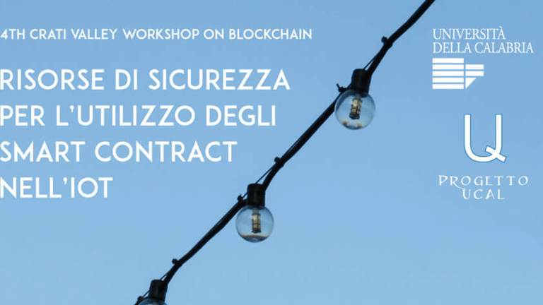 Studio La Regina - workshop "Risorse di Sicurezza per l'utilizzo degli Smart Contract nell'IoT"