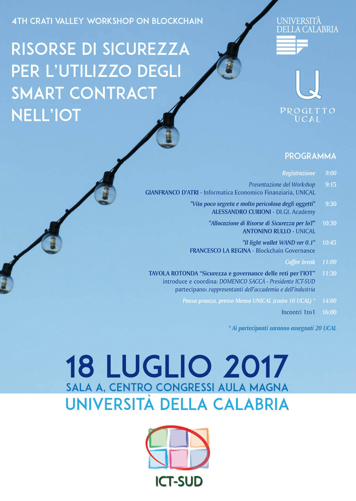 Studio La Regina - workshop "Risorse di Sicurezza per l'utilizzo degli Smart Contract nell'IoT"