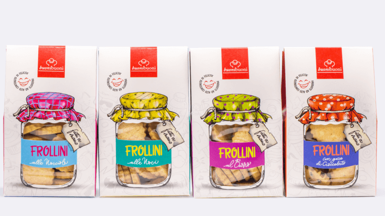 Il packaging dei frollini buonibuoni selezionato da Packaging of the World, dalla World Brand Design Society e da Golden Marrow Magazine