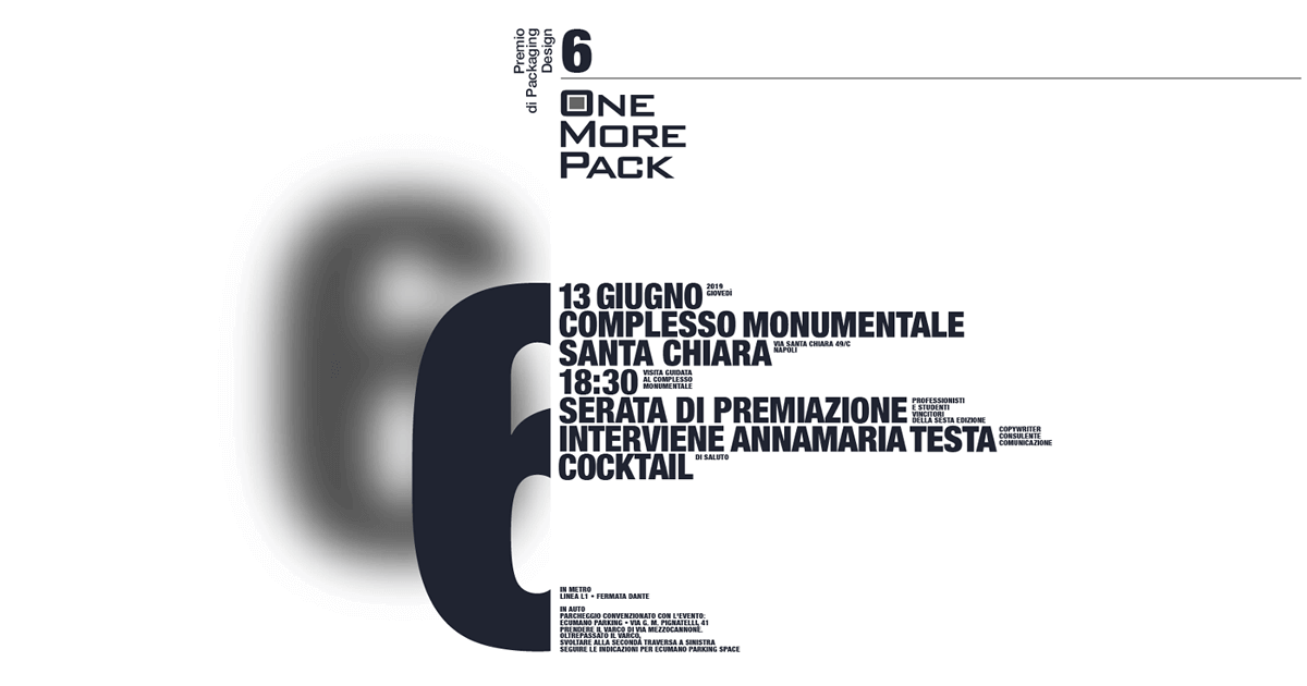 Studio La Regina - premio OneMorePack 2019