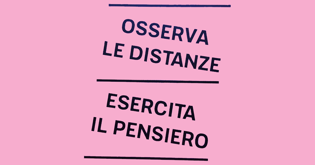 Studio La Regina - Osserva le distanze / Esercita il pensiero
